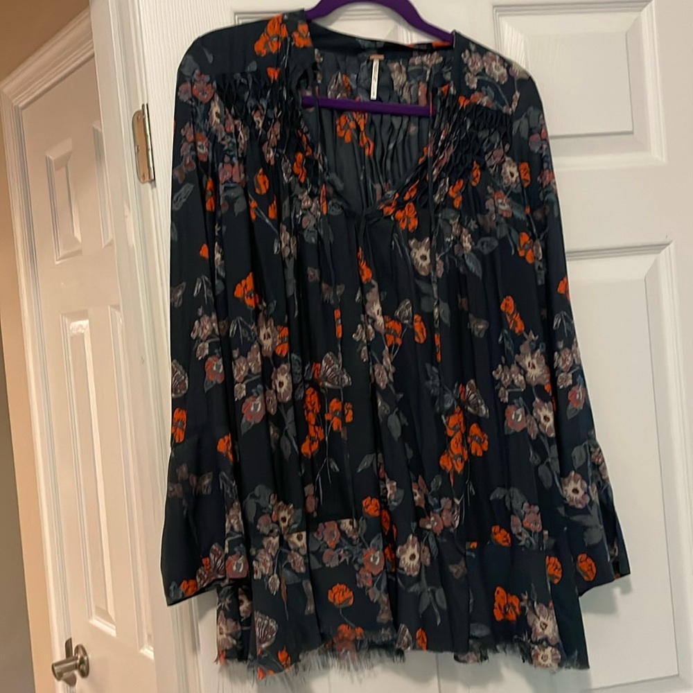 Free People Floral Blouse - Picture 1 of 3